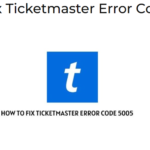 ticketmaster error code 5005